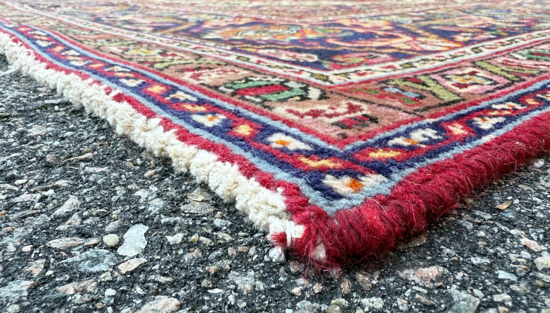 ANTIQUE PERSIAN HERIZ HAND KNOTTED RUG, 8.5 x 11.0 (257cm x 335cm) - 4