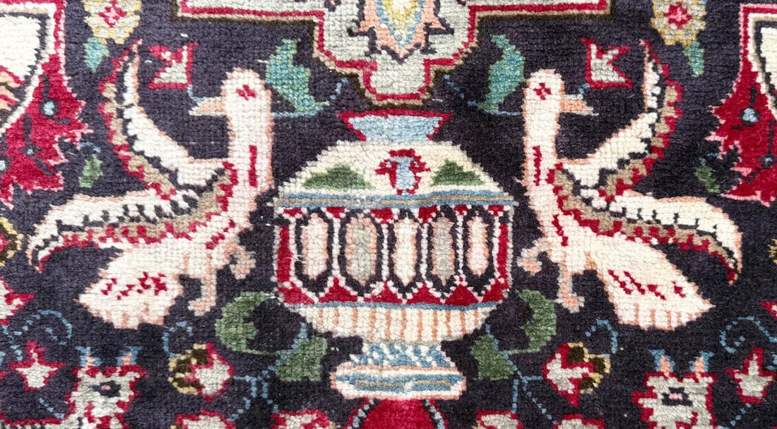 ANTIQUE PERSIAN KASHMAR ARCHEOLOGY HAND KNOTTED RUG, 8.2 x 11.0 (249cm x 335cm) - 5
