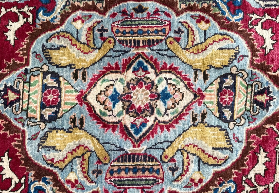 ANTIQUE PERSIAN KASHMAR ARCHEOLOGY HAND KNOTTED RUG, 8.2 x 11.0 (249cm x 335cm) - 6