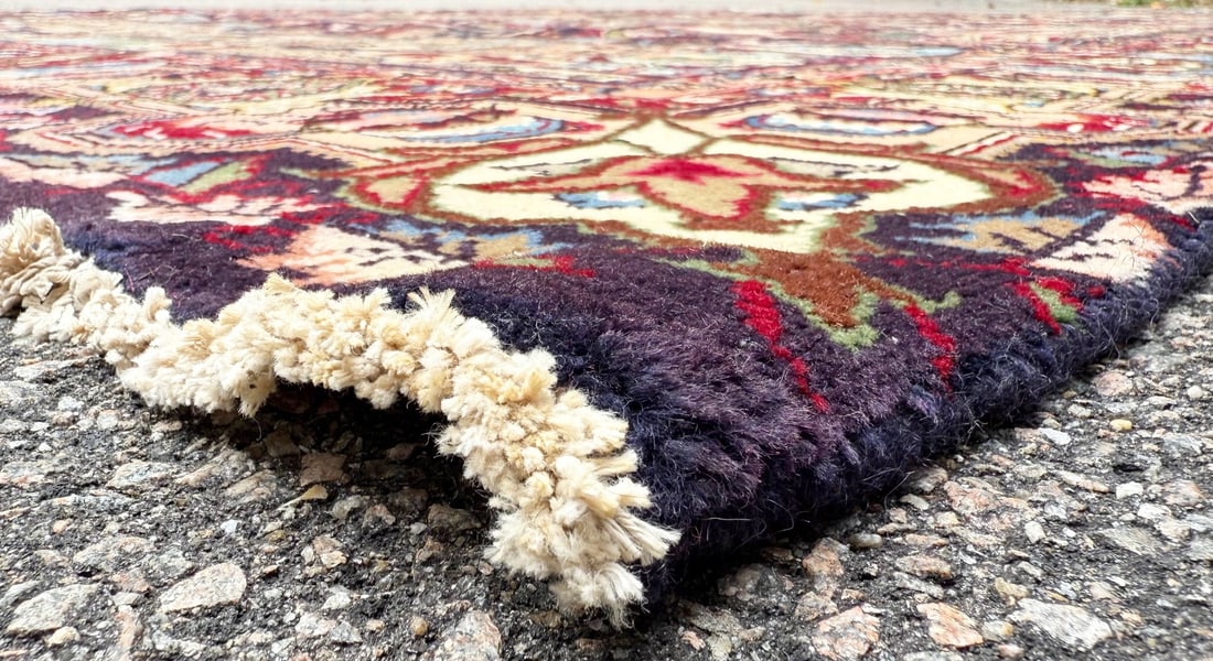 ANTIQUE PERSIAN KASHMAR ARCHEOLOGY HAND KNOTTED RUG, 8.2 x 11.0 (249cm x 335cm) - 9