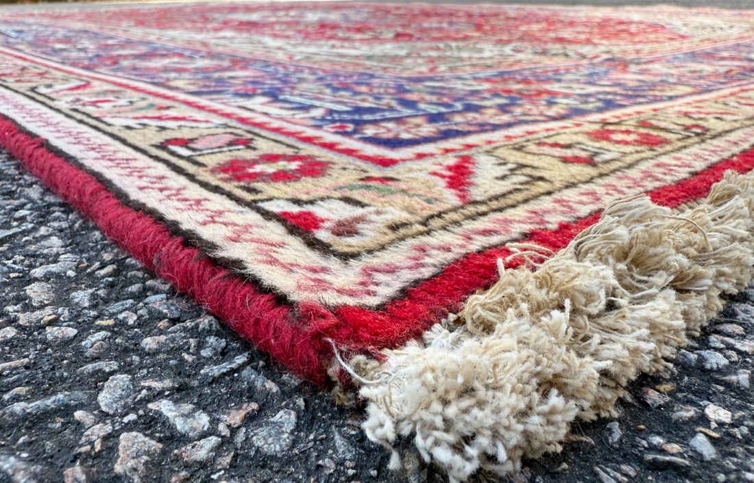 VINTAGE PERSIAN HERIZ HAND KNOTTED RUG, 8.4 x 11.3 (254cm x 343cm) - 4
