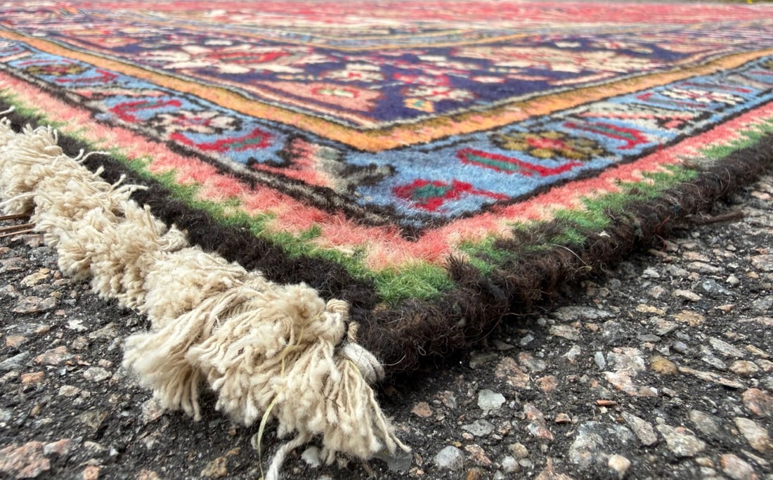 VINTAGE PERSIAN HERIZ HAND KNOTTED RUG, 8.2 x 11.3 (249cm x 343cm) - 4