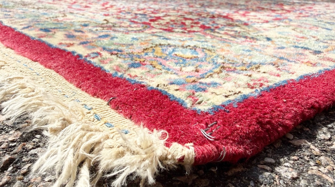 VINTAGE PERSIAN KERMAN HAND KNOTTED RUNNER WITH 200+ KPSI, 2.9 x 10.11 (84cm x 333cm) - 4