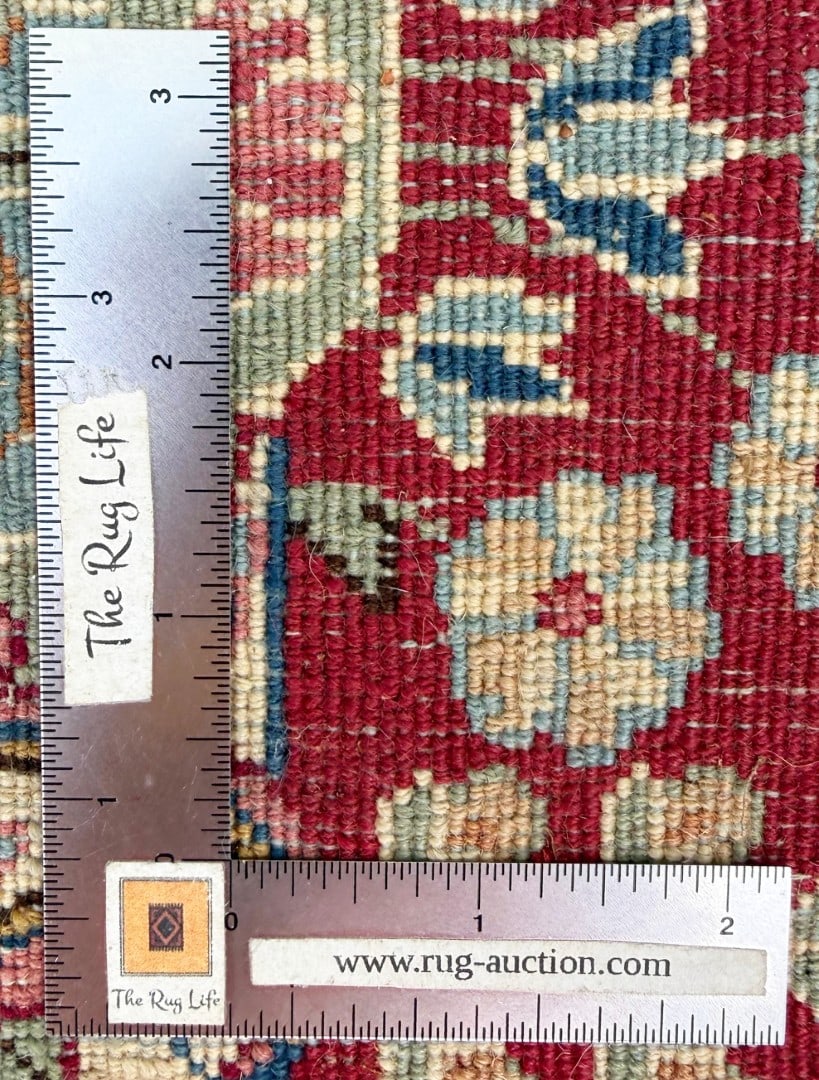 VINTAGE PERSIAN KERMAN HAND KNOTTED RUNNER WITH 200+ KPSI, 2.9 x 10.11 (84cm x 333cm) - 5