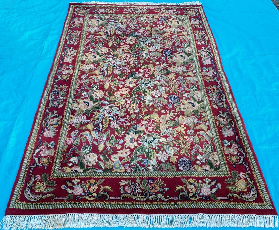 JAIPUR HAND KNOTTED WOOL RUG, 5.6 x 8.6 (168cm x 259cm) - 2