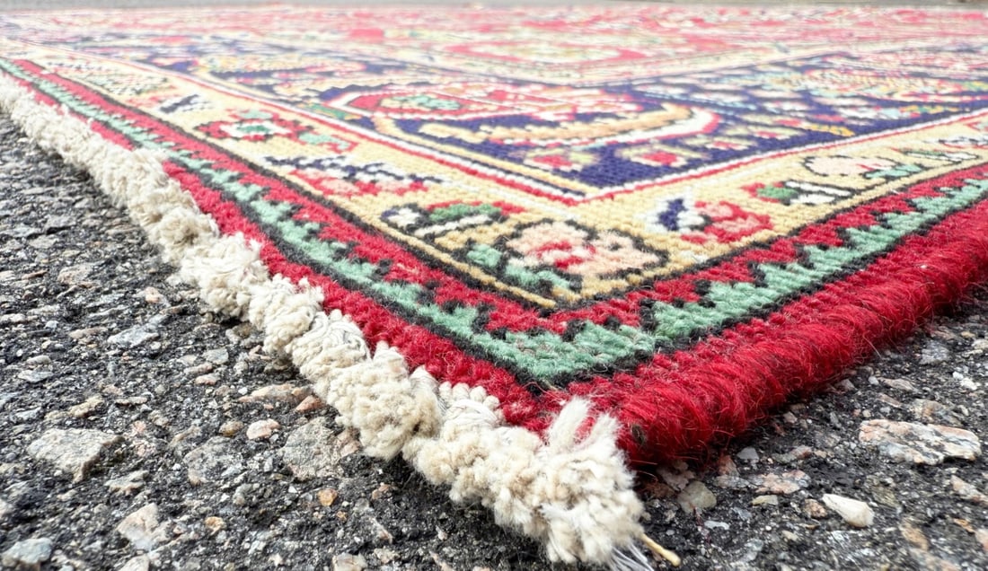 VINTAGE PERSIAN TABRIZ HAND KNOTTED RUG, 7.10 x 10.10 (239cm x 330cm) - 4