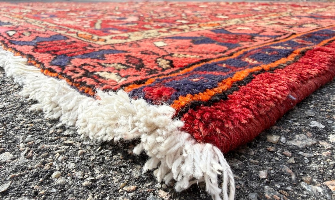 VINTAGE PERSIAN MALAYER HAND KNOTTED RUNNER, 3.10 x 10.6 (117cm x 320cm) - 5