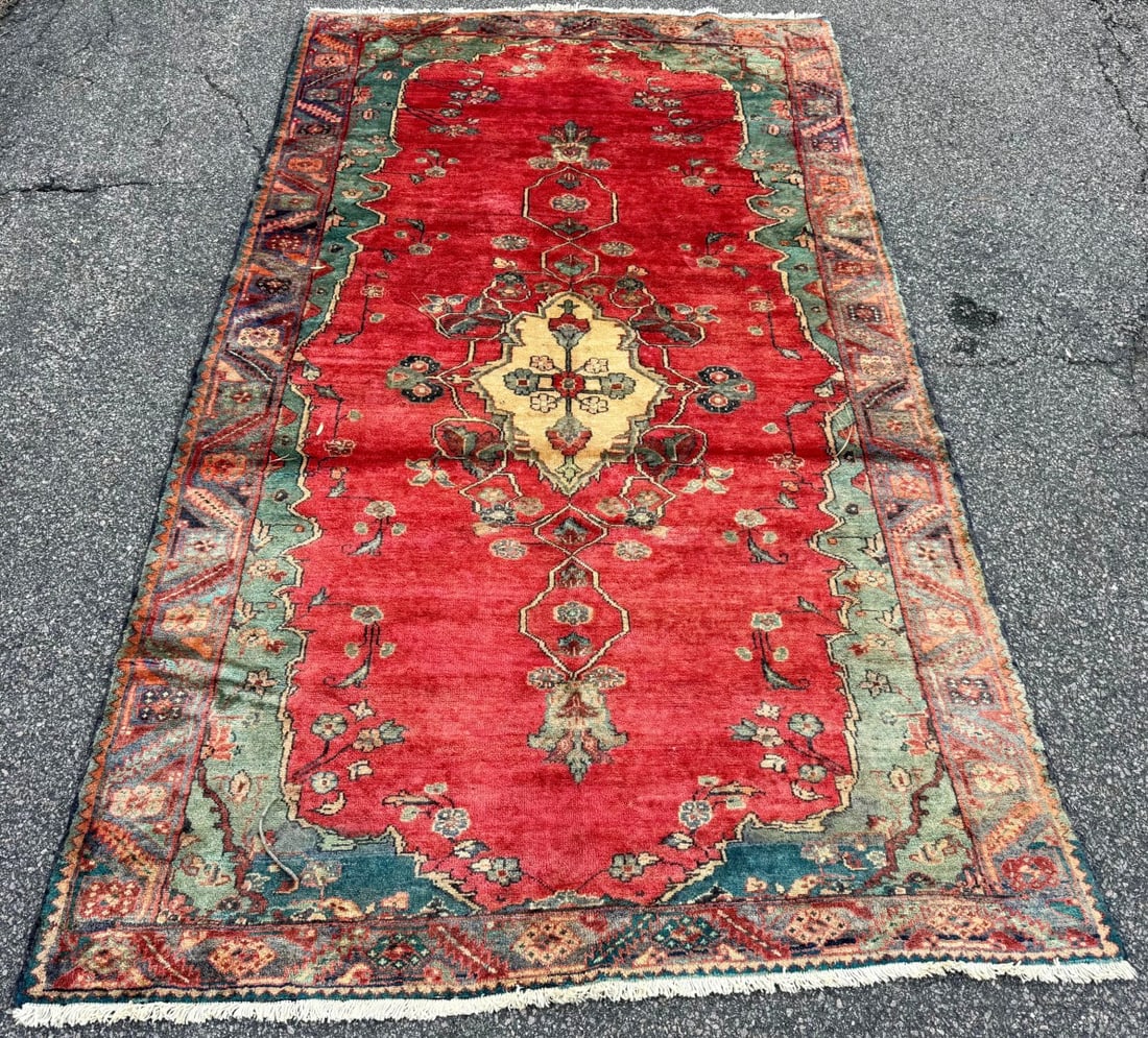 ANTIQUE PERSIAN MALAYER HAND KNOTTED RUG, 5.2 x 9.2 (157cm x 279cm) - 3