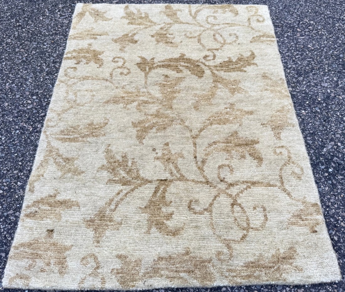 TIBETAN MODERN HAND KNOTTED RUG, 2.0 x 3.0 (61cm x 91cm) - 3