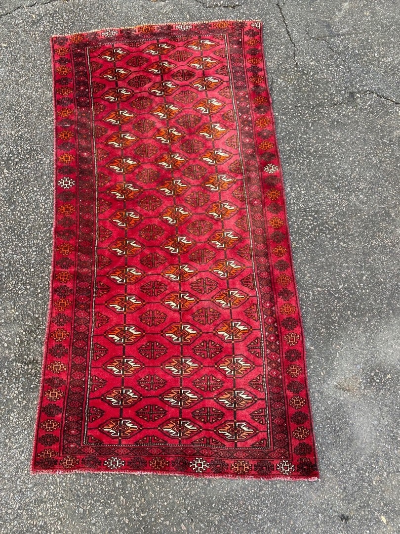 VINTAGE JALDAR HAND KNOTTED WOOL RUG – 3.4 x 6.5 - 2