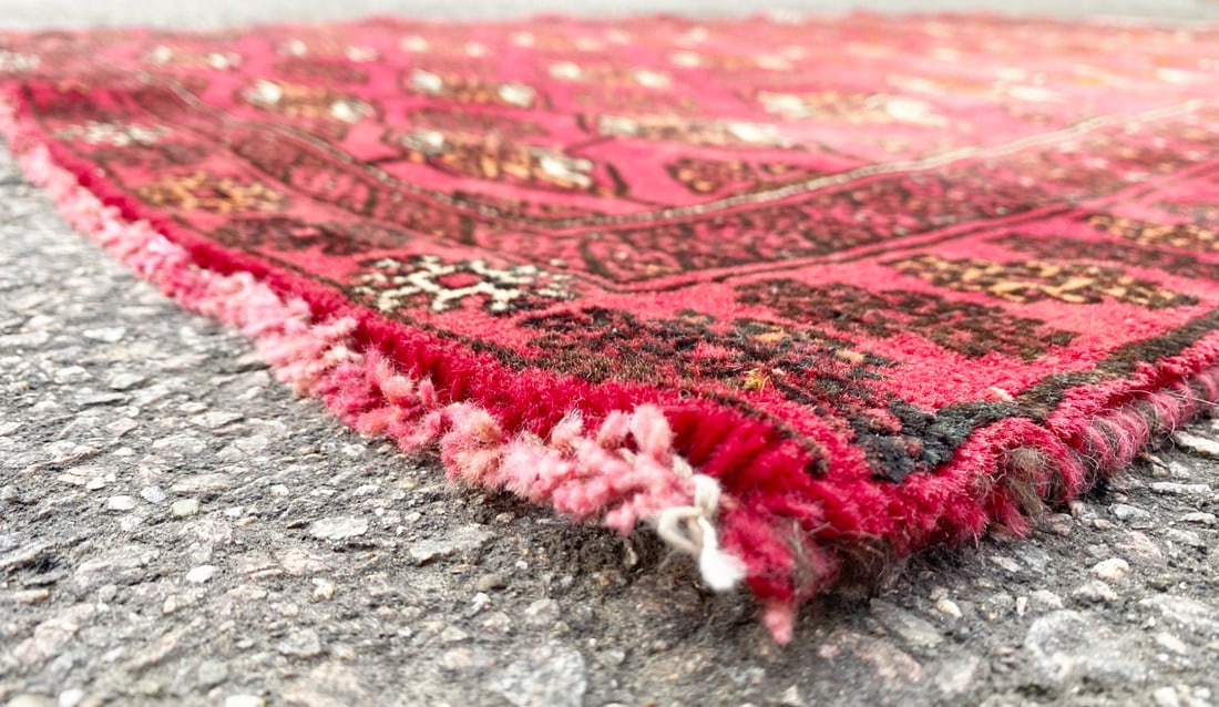 VINTAGE JALDAR HAND KNOTTED WOOL RUG – 3.4 x 6.5 - 4
