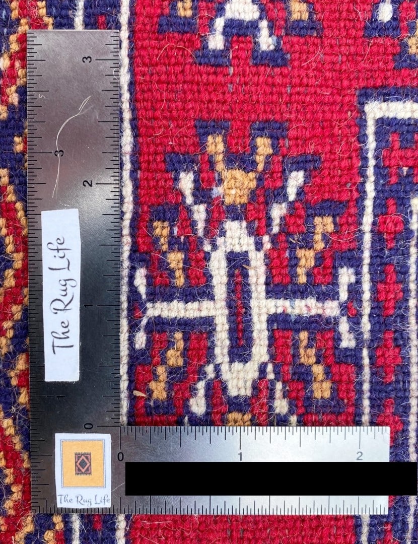 VINTAGE JALDAR HAND KNOTTED WOOL RUG, 4.0 x 5.6 (122cm x 168cm) - 4