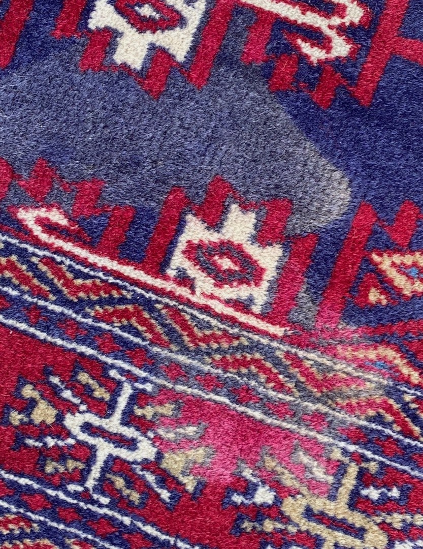 VINTAGE JALDAR HAND KNOTTED WOOL RUG, 4.0 x 5.6 (122cm x 168cm) - 5