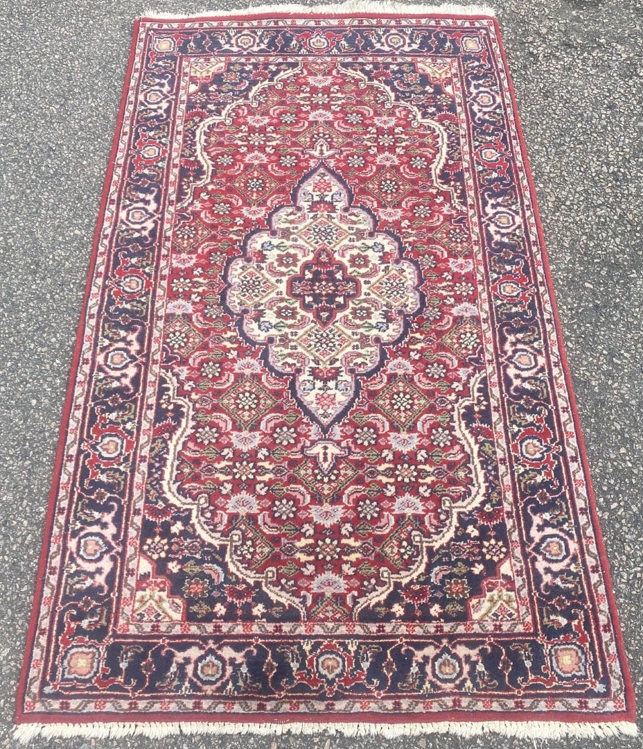 VINTAGE PERSIAN BIDJAR HAND KNOTTED RUG, 3.1 x 5.3 (94cm x 160cm) - 2