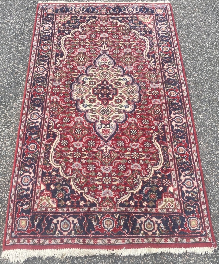 VINTAGE PERSIAN BIDJAR HAND KNOTTED RUG, 3.1 x 5.3 (94cm x 160cm) - 3