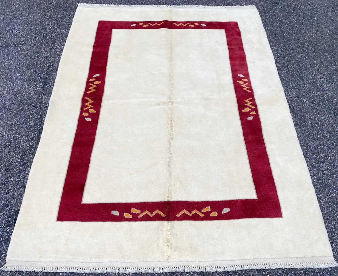 MODERN CAUCASIAN HAND KNOTTED RUG, NEW, 5.4 x 7.1 (163cm x 216cm) - 3