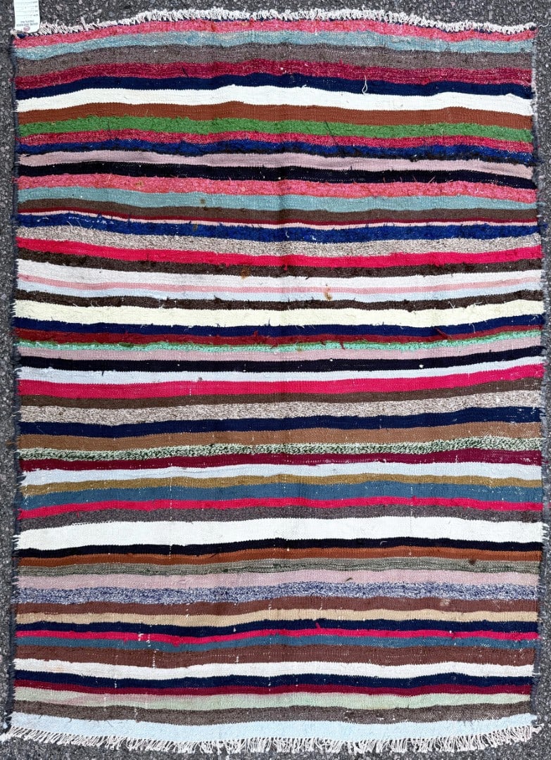 QASHQAI KILIM HAND KNOTTED RUG, NEW, 3.8 x 4.11 (112cm x 150m) (1 of 4)
