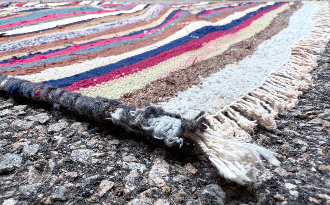 QASHQAI KILIM HAND KNOTTED RUG, NEW, 3.8 x 4.11 (112cm x 150m) - 2