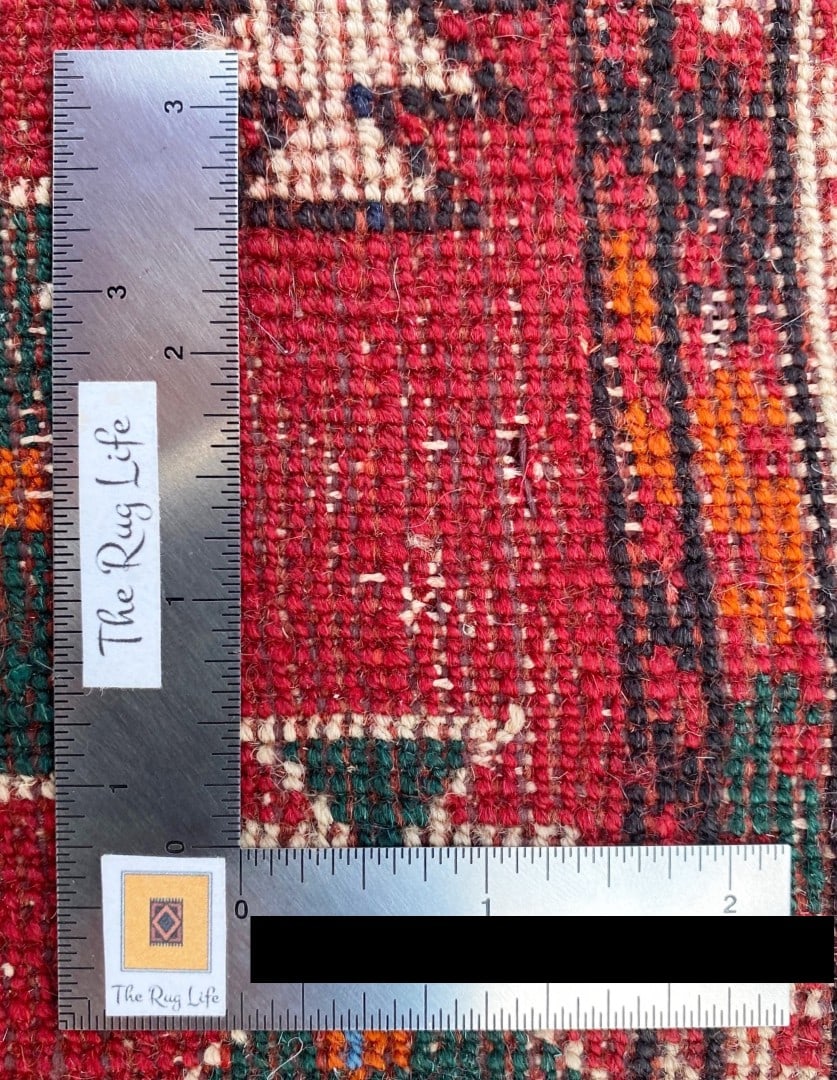 VINTAGE JALDAR HAND KNOTTED WOOL RUG, 4.6 x 6.0 (137cm x 183cm) - 3