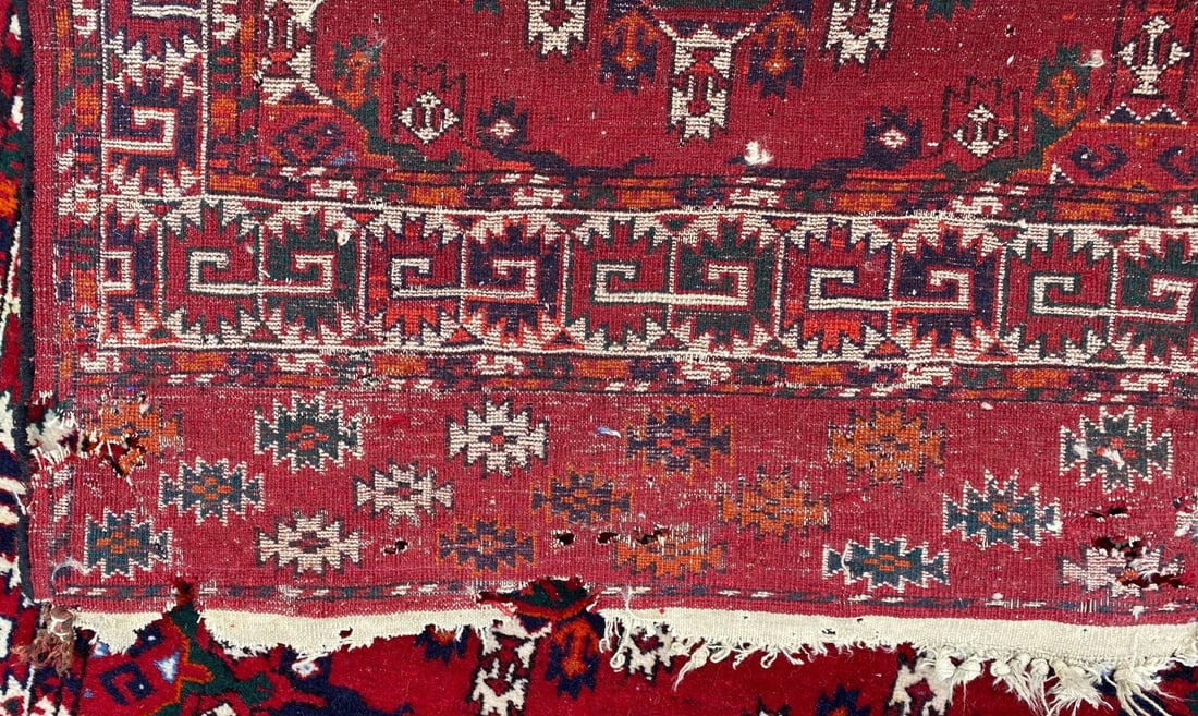VINTAGE JALDAR HAND KNOTTED WOOL RUG, 4.6 x 6.0 (137cm x 183cm) - 4
