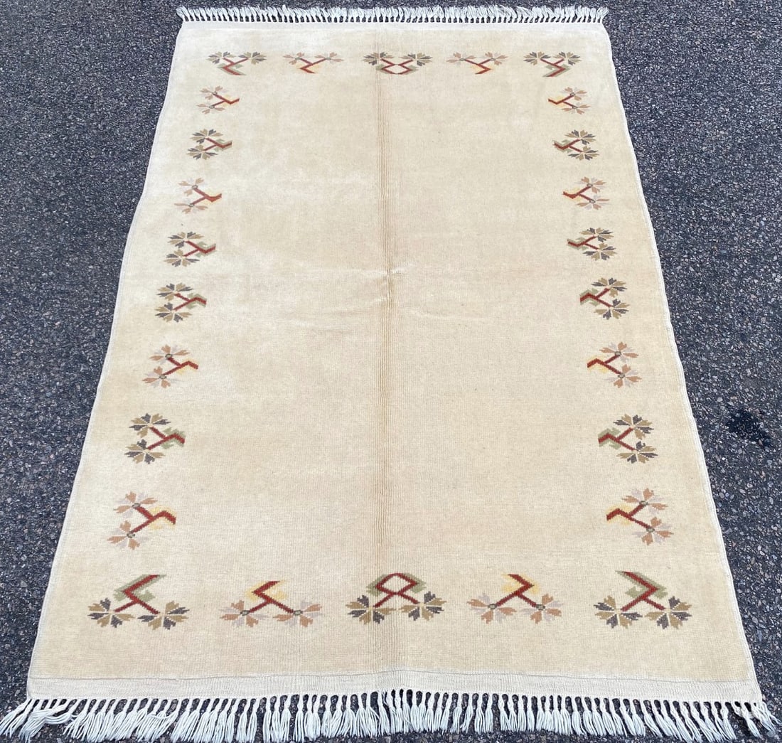MODERN CAUCASIAN HAND KNOTTED RUG, NEW, 3.11 x 5.7 (119cm x 170cm) - 2