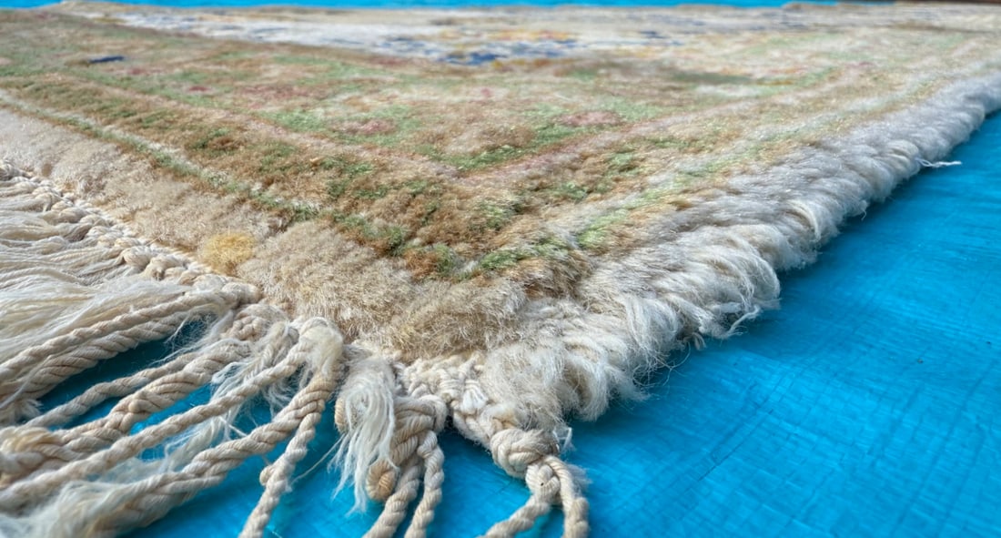 EXTRA-LONG PERSIAN KERMAN HAND KNOTTED RUNNER WITH 175+ KPSI, 3.0 x 17.10 (91cm x 544cm) - 4
