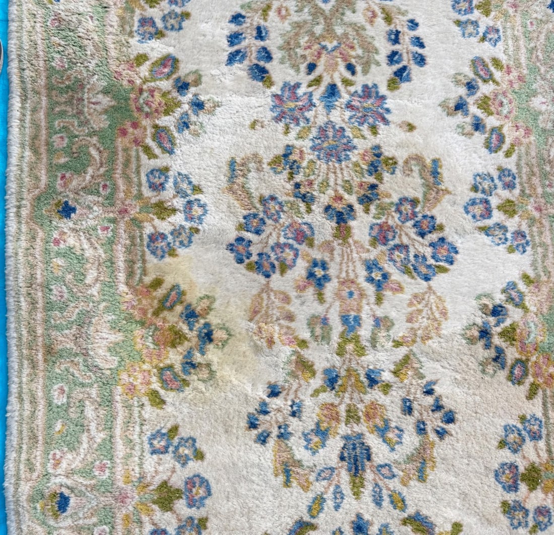 EXTRA-LONG PERSIAN KERMAN HAND KNOTTED RUNNER WITH 175+ KPSI, 3.0 x 17.10 (91cm x 544cm) - 7