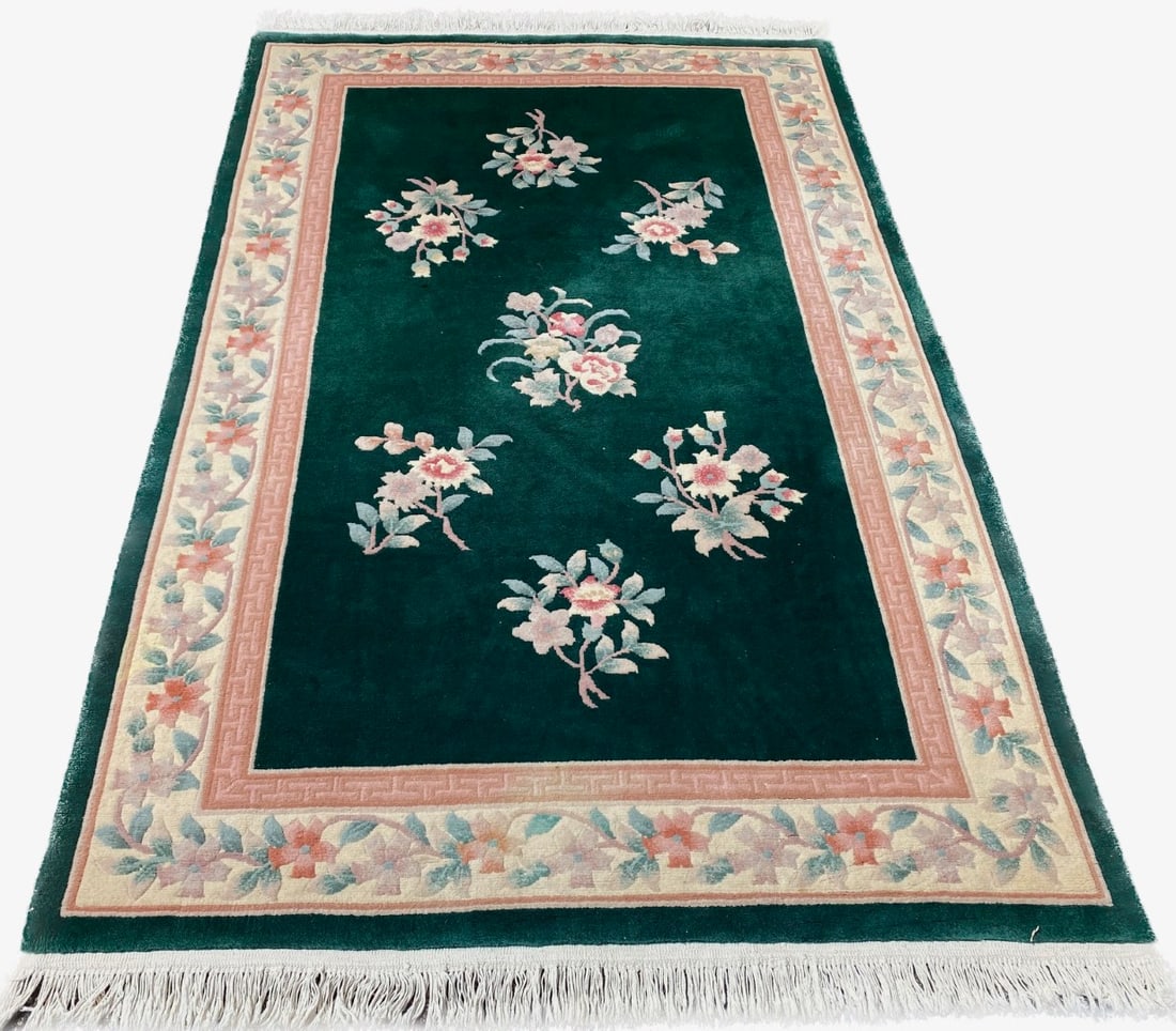 ART DECO HAND KNOTTED RUG – 5.7 x 8.9 (170cm x 267cm) - 2