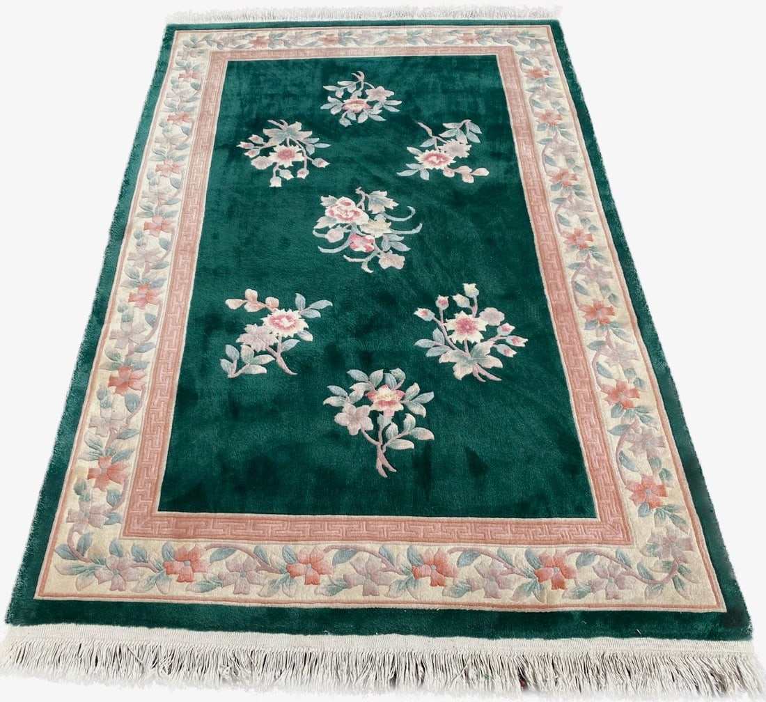 ART DECO HAND KNOTTED RUG – 5.7 x 8.9 (170cm x 267cm) - 3