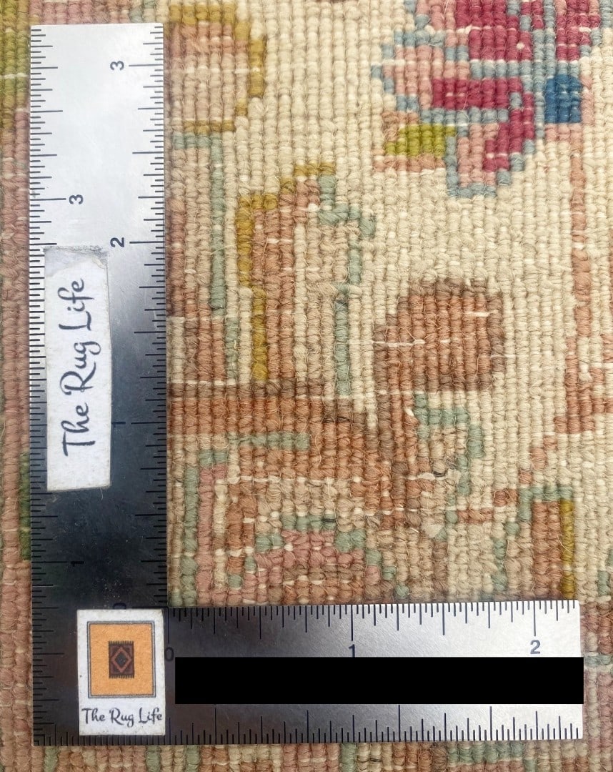 ANTIQUE PERSIAN KERMAN HAND KNOTTED RUG WITH 200+ KPSI, 4.10 x 6.0 (147cm x 183cm) - 4