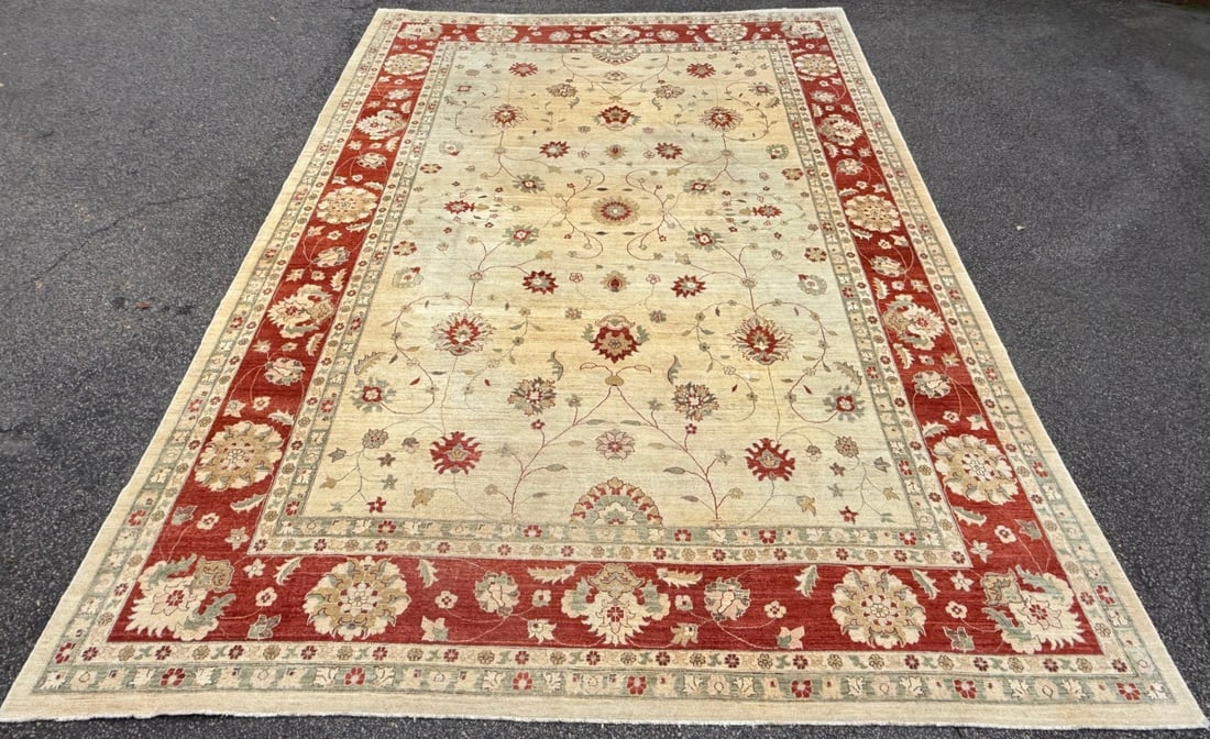 MANSION SIZED OUSHAK HAND KNOTTED RUG, 12.1 x 17.7 (368cm x 536cm) - 3