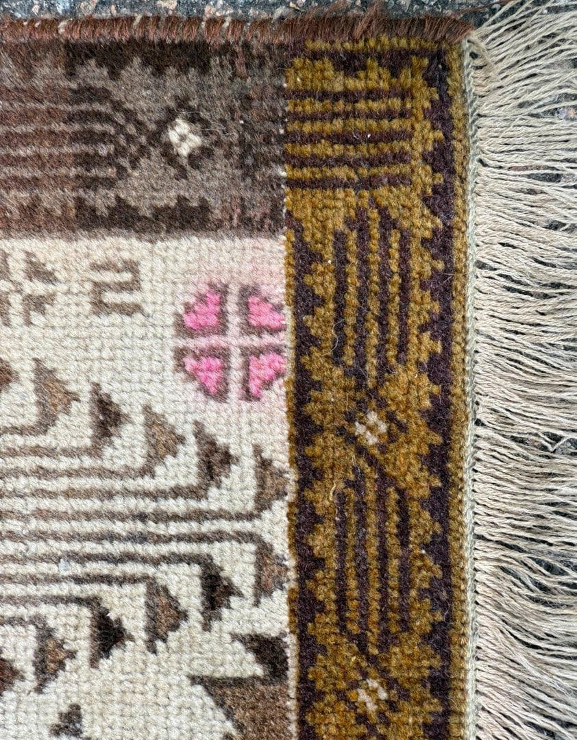 AFGHANI BALOUCH HAND KNOTTED RUG, 2.5 x 3.10 (76cm x 117cm) - 3