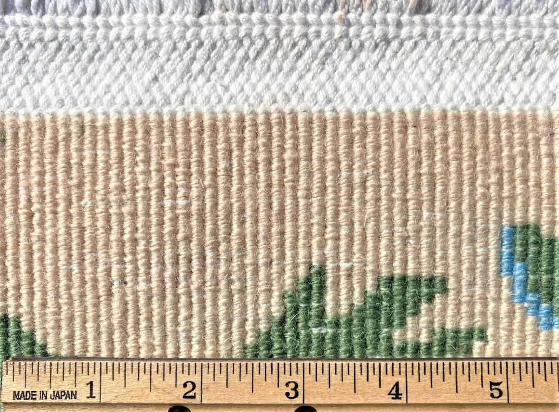 HAND KNOTTED 90 LINE AUBUSSON RUG – 2.4 x 5.1 - 5