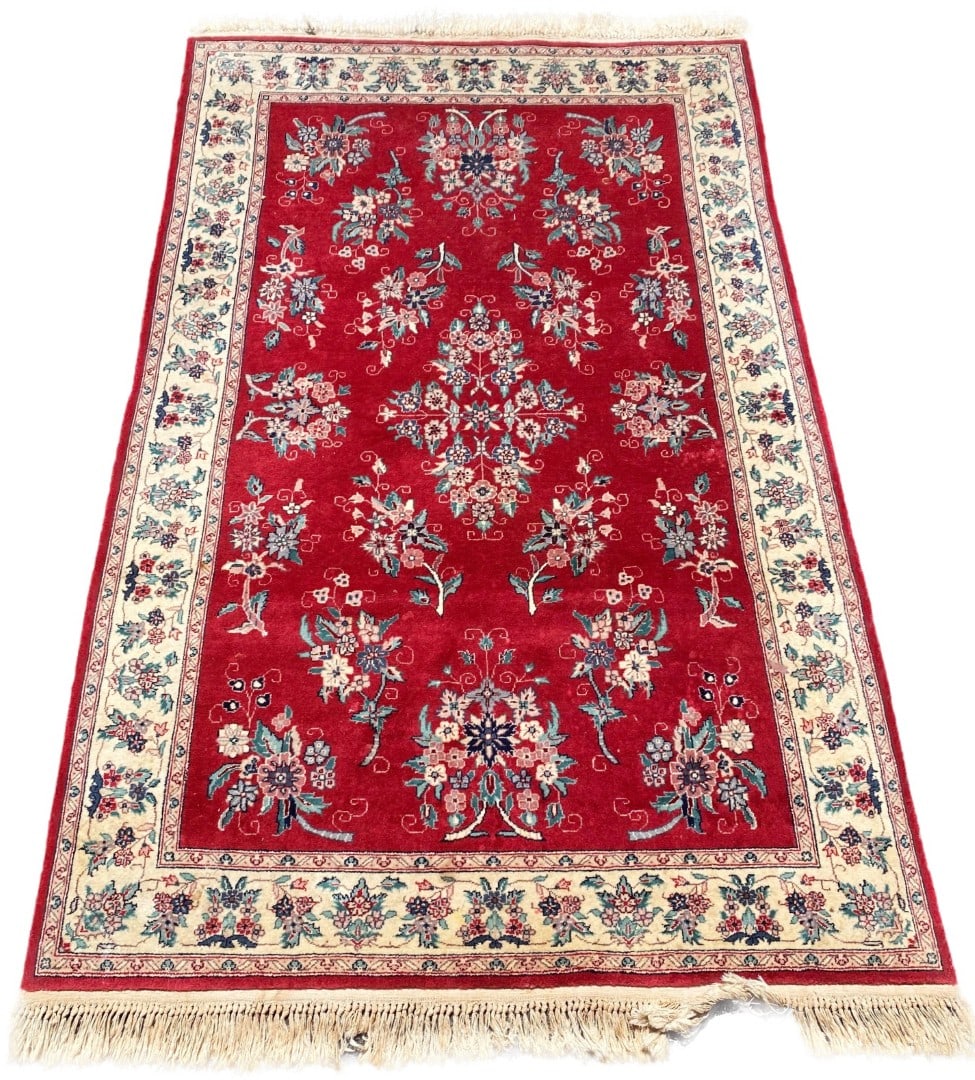 SAROUK HAND KNOTTED RUG – 3.11 x 6.3 (119cm x 191cm) - 2