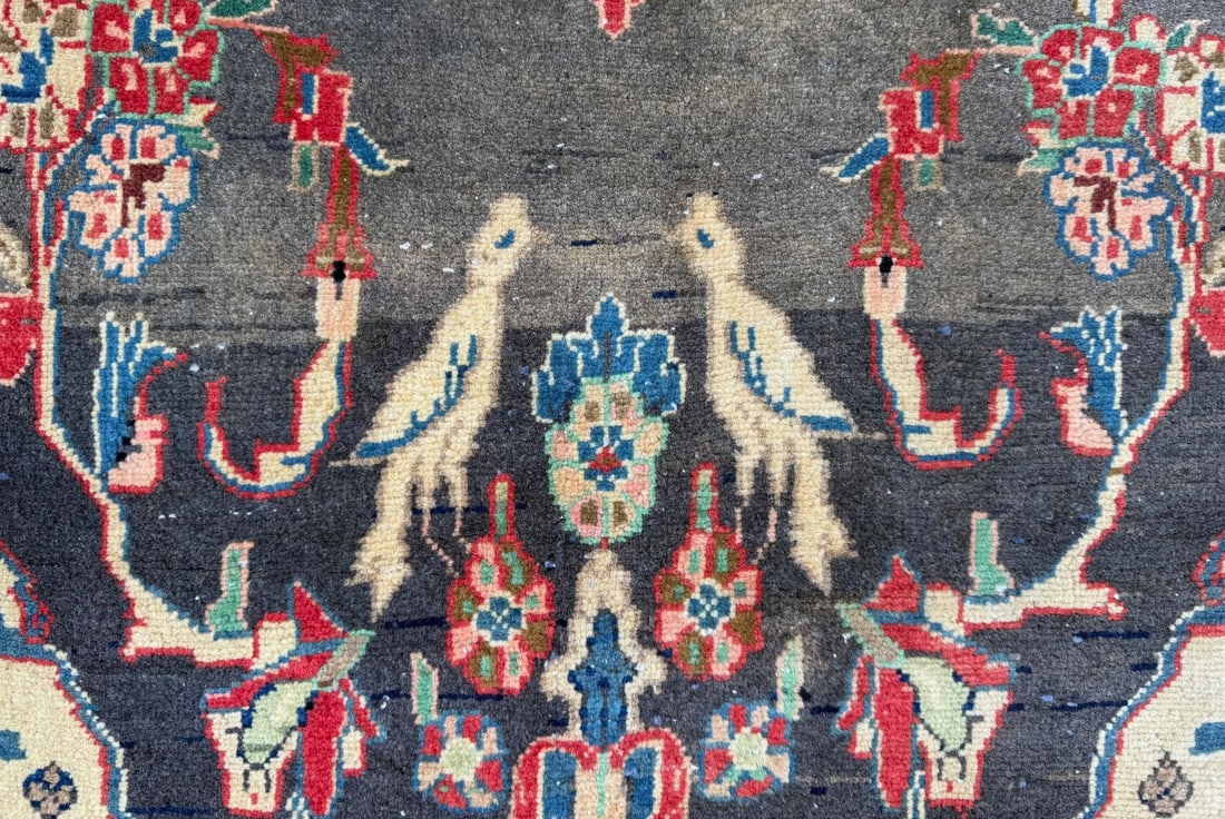 ANTIQUE PERSIAN ISFAHAN HAND KNOTTED RUG, 4.4 x 7.5 (132cm x 226cm) - 4