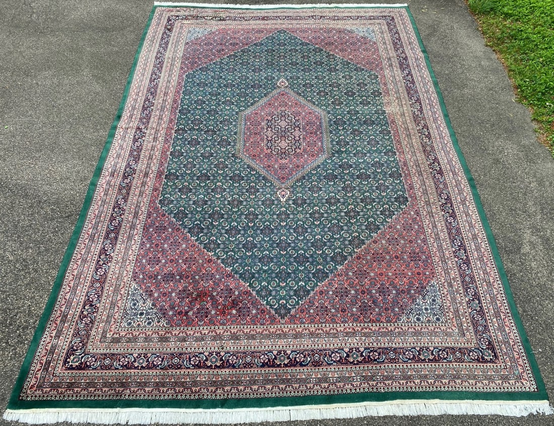 MANSION BIDJAR HAND KNOTTED RUG WITH 250+ KPSI AND RECENT APPRAISAL, 11.10 x 18.0 (361cm x 549cm) - 3