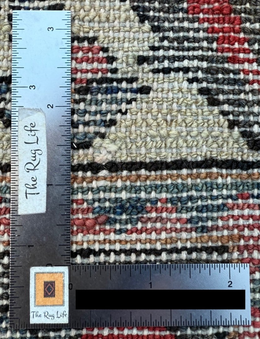 ANTIQUE PERSIAN SAROUK HAND KNOTTED RUG, 4.10 x 9.5 (147cm x 287cm) - 5