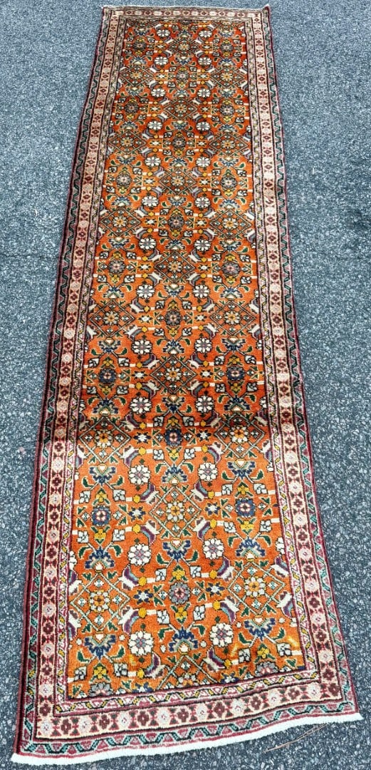 ANTIQUE PERSIAN MALAYER HAND KNOTTED RUNNER, 2.5 x 9.6 (74cm x 259cm) - 3