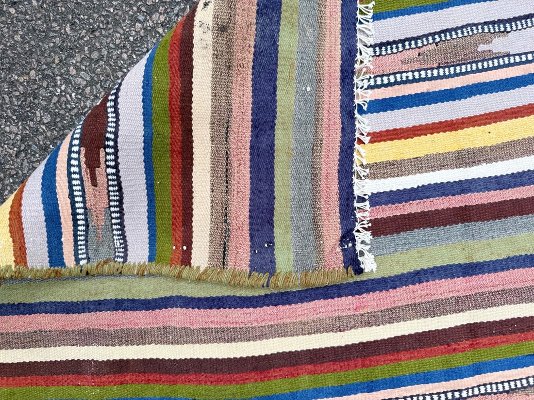 QASHQAI KILIM HAND KNOTTED RUG, NEW, 3.3 x 4.6 (99cm x 137m) - 3