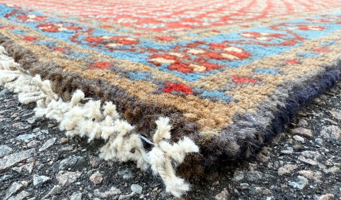 VINTAGE PERSIAN SARABAND MIR HAND KNOTTED RUNNER, 3.6 x 9.10 (107cm x 300m) - 4