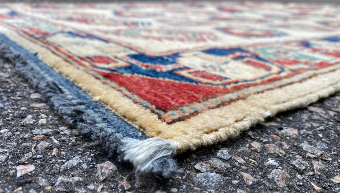 KAZAK CAUCASIAN HAND KNOTTED RUNNER, 2.8 x 8.7 (81cm x 262cm) - 4