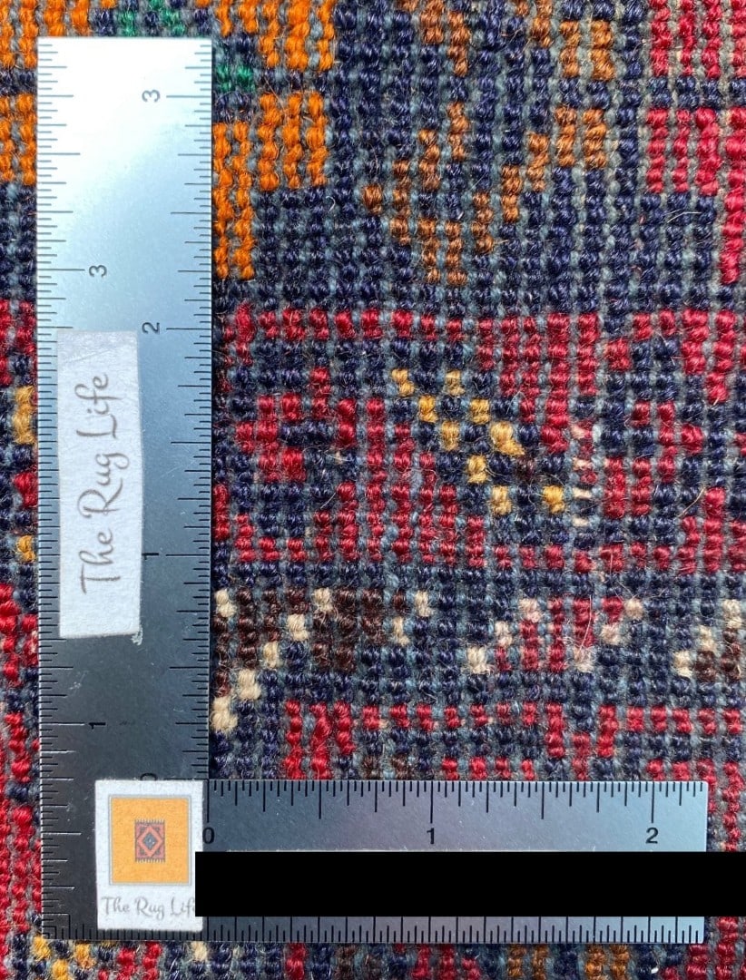 SIGNED AFGHANI BALOUCH HAND KNOTTED PRAYER RUG, NEW, 2.8 x 4.3 (81cm x 130cm) - 6