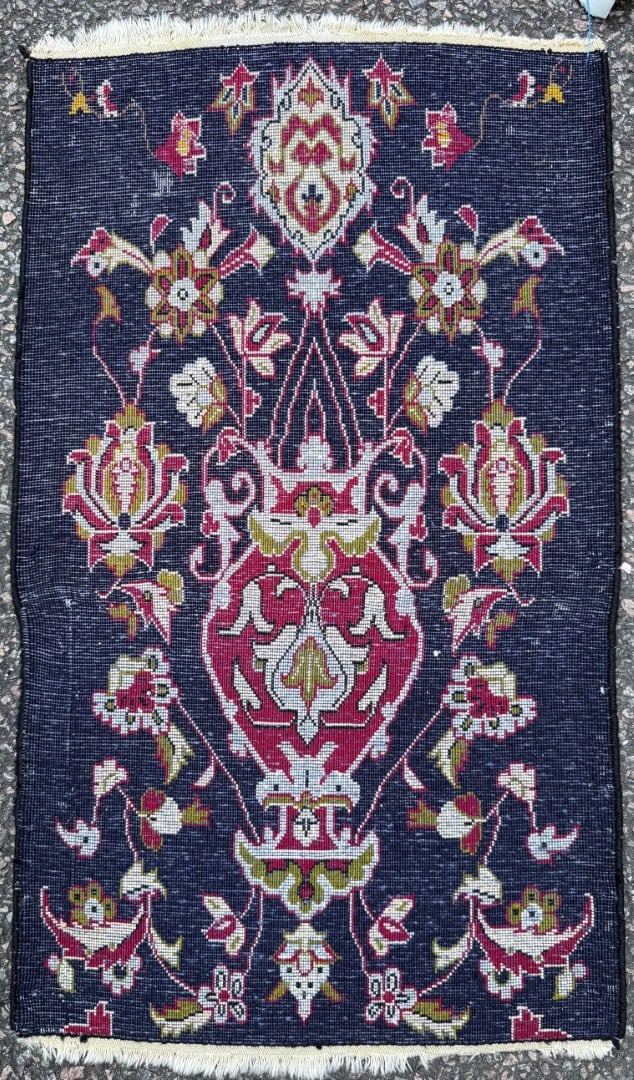 VINTAGE PERSIAN LILIHAN HAND KNOTTED RUG, 1.5 x 2.7 (43cm x 79cm) - 3