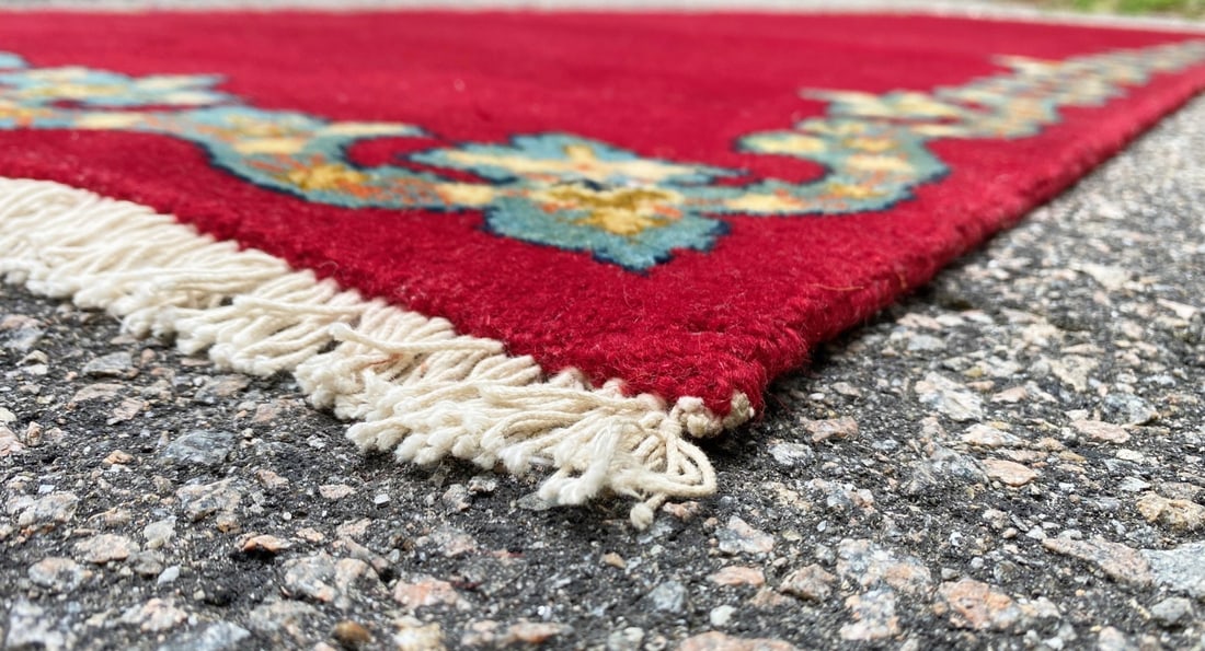 PERSIAN KASHAN HAND KNOTTED RUNNER, NEW, 3.4 x 10.5 (102cm x 317cm) - 4