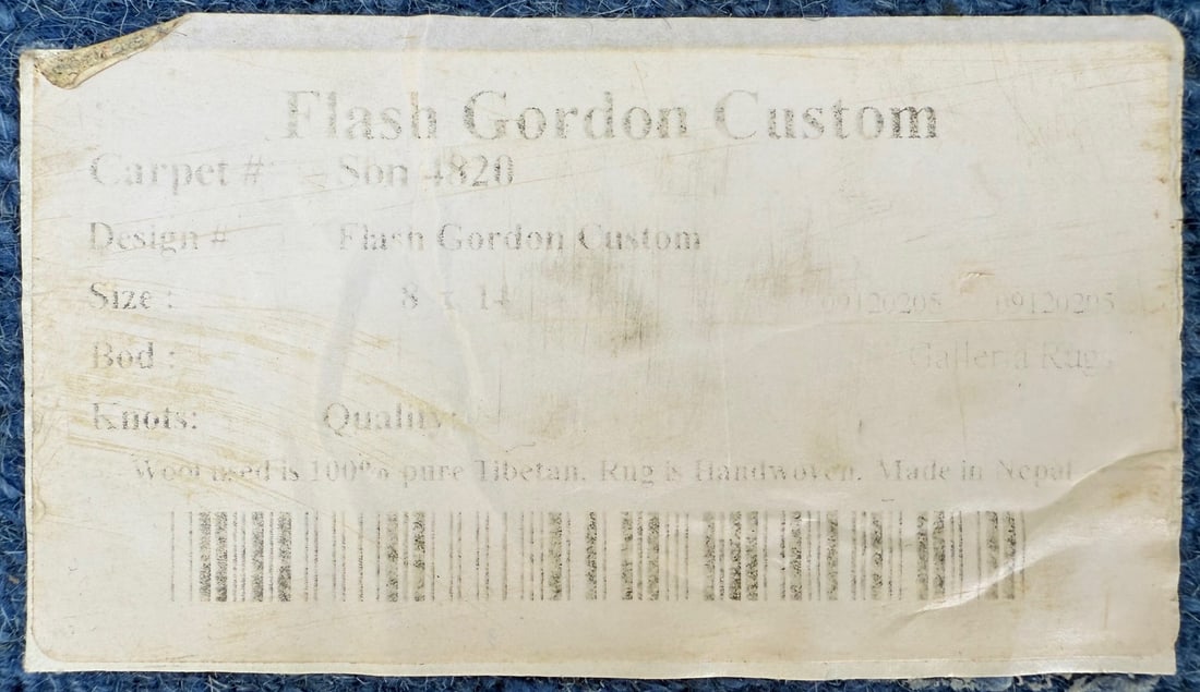 TIBETAN FLASH GORDON HAND KNOTTED RUG, 8.0 x 14.0 (244cm x 427cm) - 5