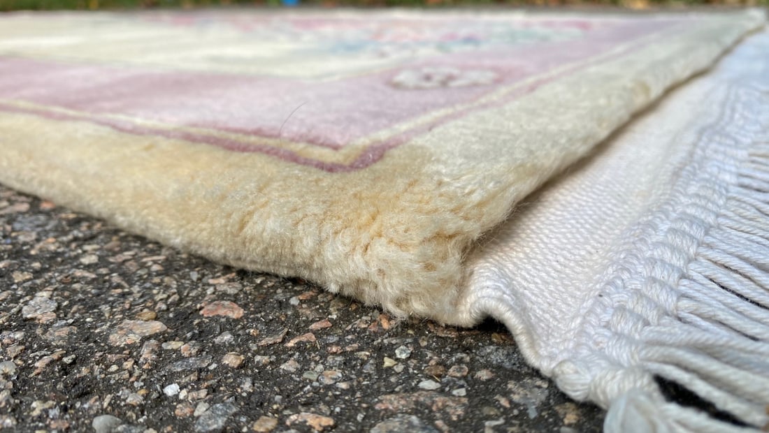EXTRA LONG, NEW ART DECO HAND KNOTTED 90 LINE RUNNER, 2.6 x 20.0 (76cm x 508cm) - 6