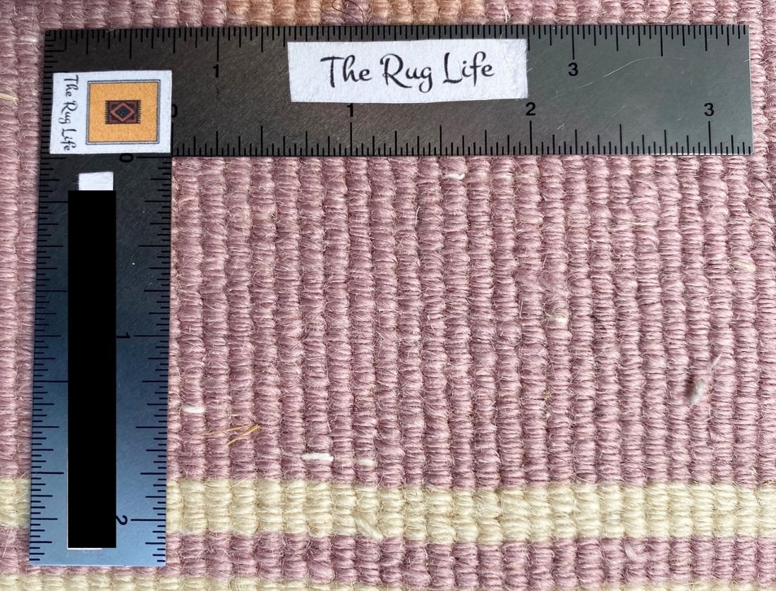 EXTRA LONG, NEW ART DECO HAND KNOTTED 90 LINE RUNNER, 2.6 x 20.0 (76cm x 508cm) - 7