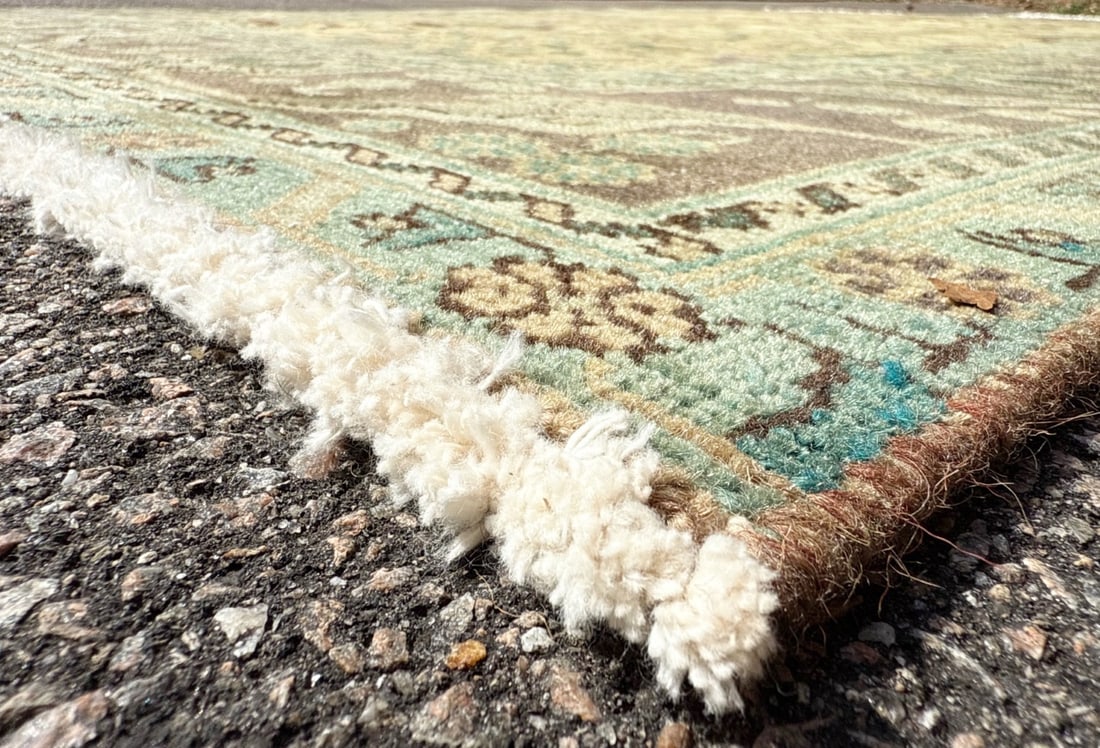 ANTIQUE PERSIAN SAROUK HAND KNOTTED, 6.6 x 9.6 (198cm x 290cm) - 5