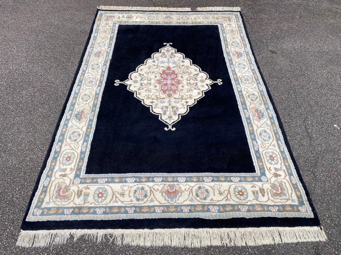 AUBUSSON HAND KNOTTED RUG, 5.11 x 9.4 (180cm x 284cm) - 2