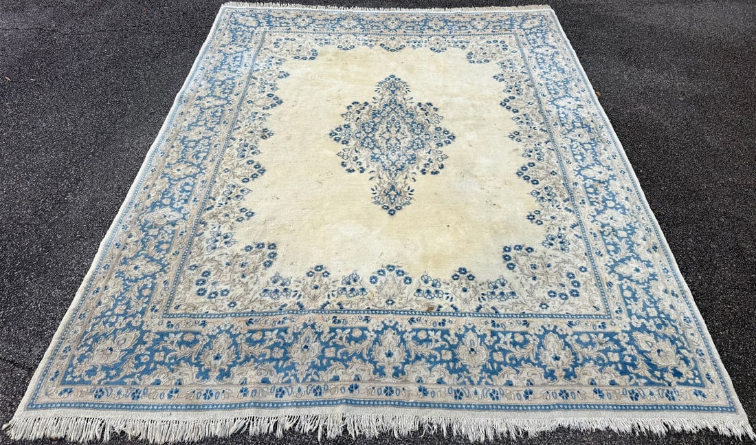 VINTAGE PERSIAN KERMAN HAND KNOTTED RUG, 8.0 x 10.5 (244cm x 318cm) - 2